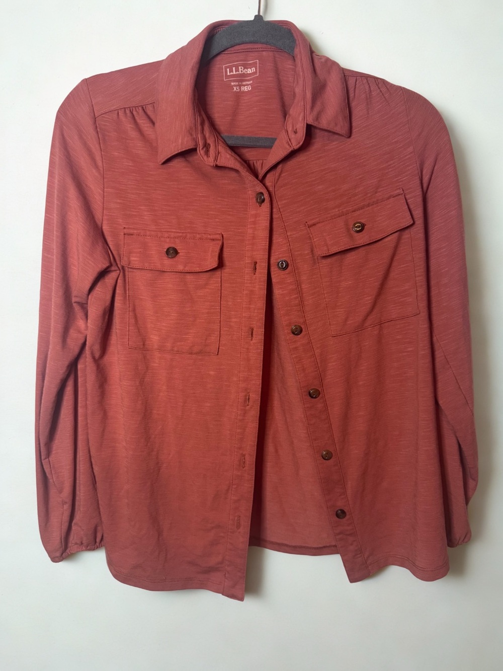 L.L. Bean Women’s Rustic Orange Lightweight  Extra Soft Shirt